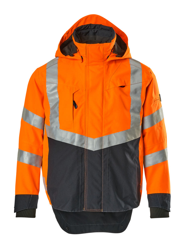 MASCOT SAFE SUPREME Hard Shell Jacke - Hi-vis Orange/Schwarzblau