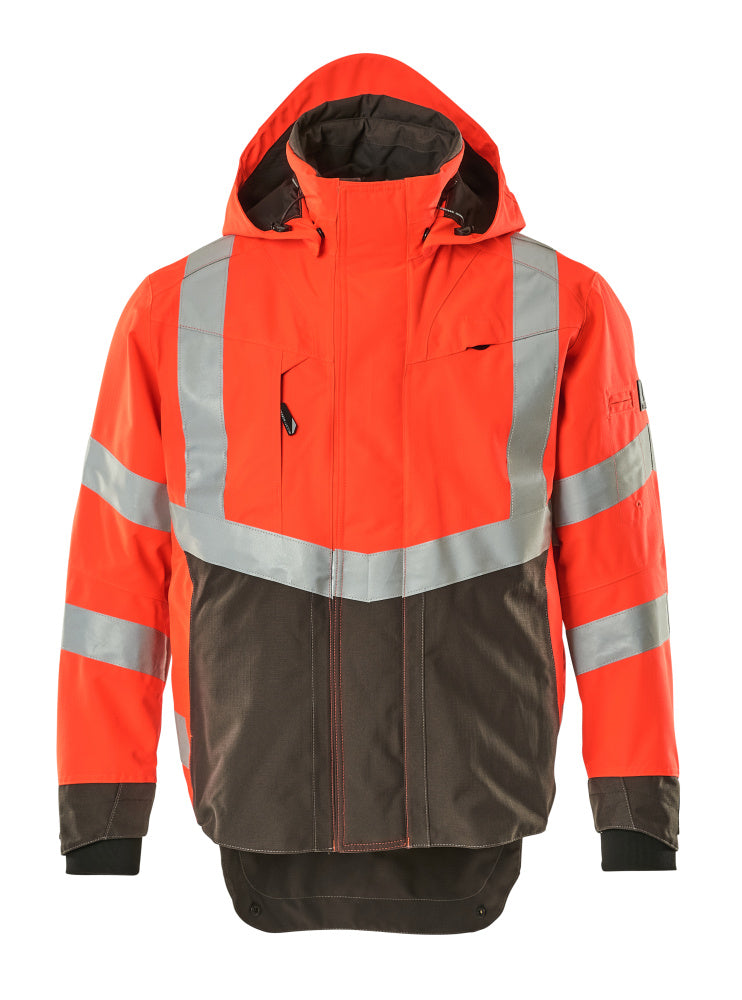 MASCOT SAFE SUPREME Hard Shell Jacke - Hi-vis Rot/Dunkelanthrazit