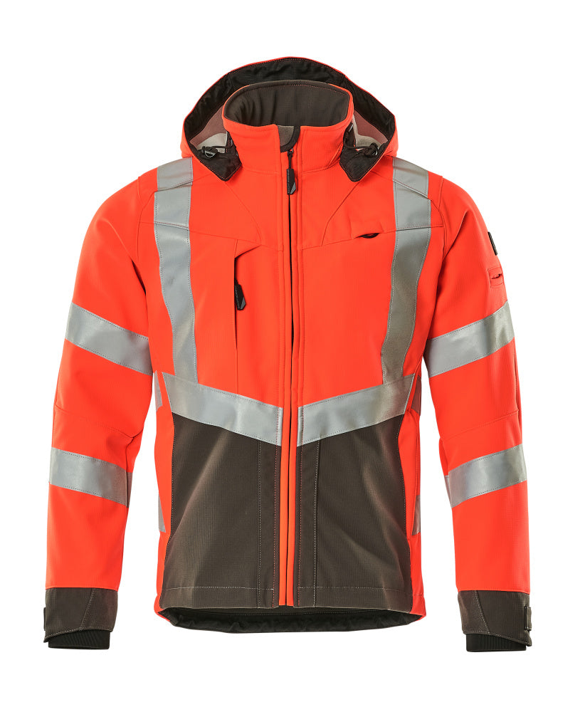 MASCOT SAFE SUPREME Softshell Jacke - Hi-vis Rot/Dunkelanthrazit