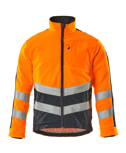 MASCOT SAFE SUPREME Fleecejacke - Hi-vis Orange/Schwarzblau