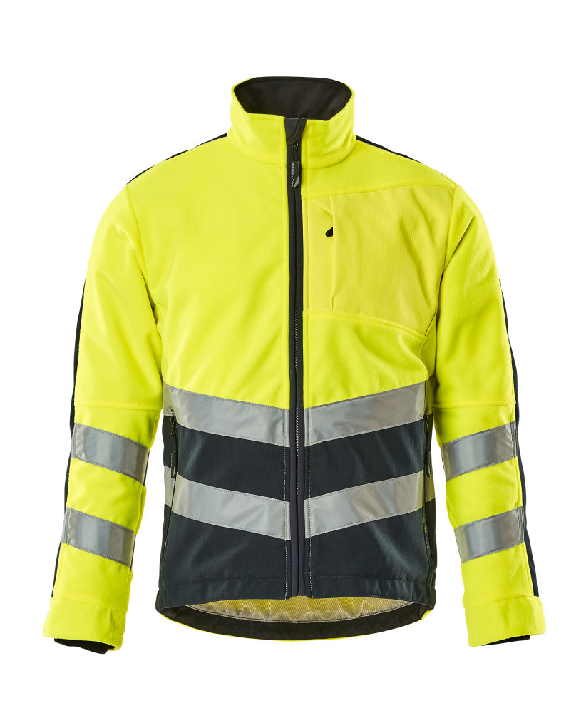 MASCOT SAFE SUPREME Fleecejacke - Hi-vis Gelb/Schwarzblau