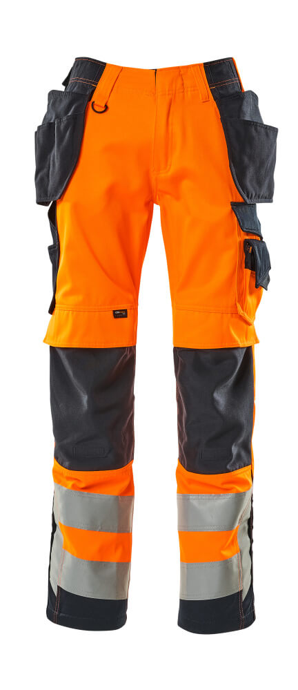MASCOT SAFE SUPREME Hose mit Hängetaschen - Hi-vis Orange/Schwarzblau