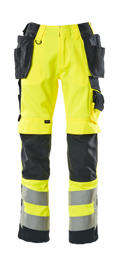 MASCOT SAFE SUPREME Hose mit Hängetaschen - Hi-vis Gelb/Schwarzblau