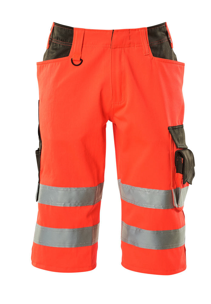MASCOT SAFE SUPREME Shorts, lang - Hi-vis Rot/Dunkelanthrazit