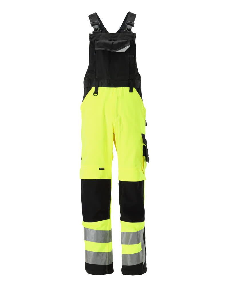 MASCOT SAFE SUPREME Latzhose mit Knietaschen - Hi-vis Gelb/Schwarz