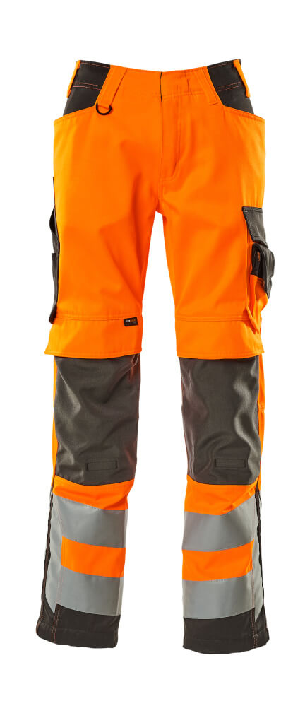 MASCOT SAFE SUPREME Hose mit Knietaschen - Hi-vis Orange/Dunkelanthrazit