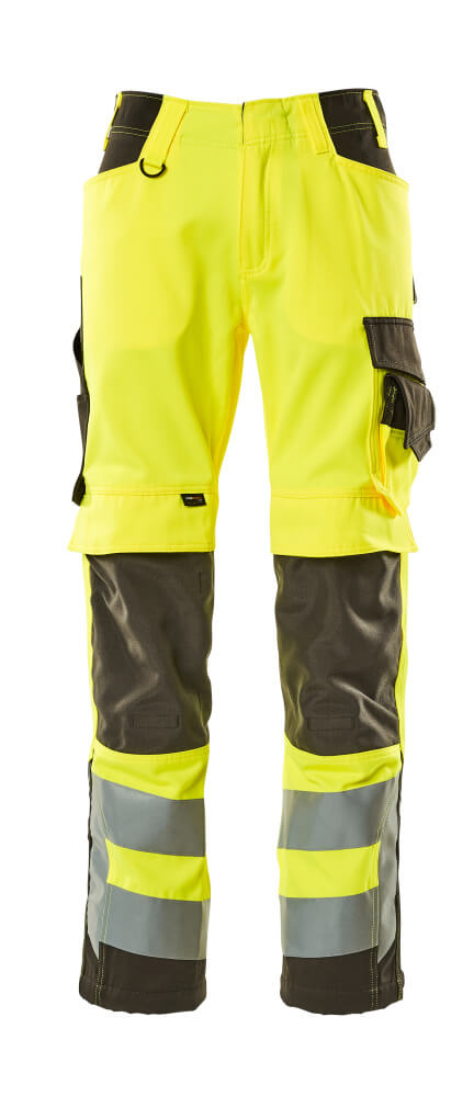 MASCOT SAFE SUPREME Hose mit Knietaschen - Hi-vis Gelb/Dunkelanthrazit