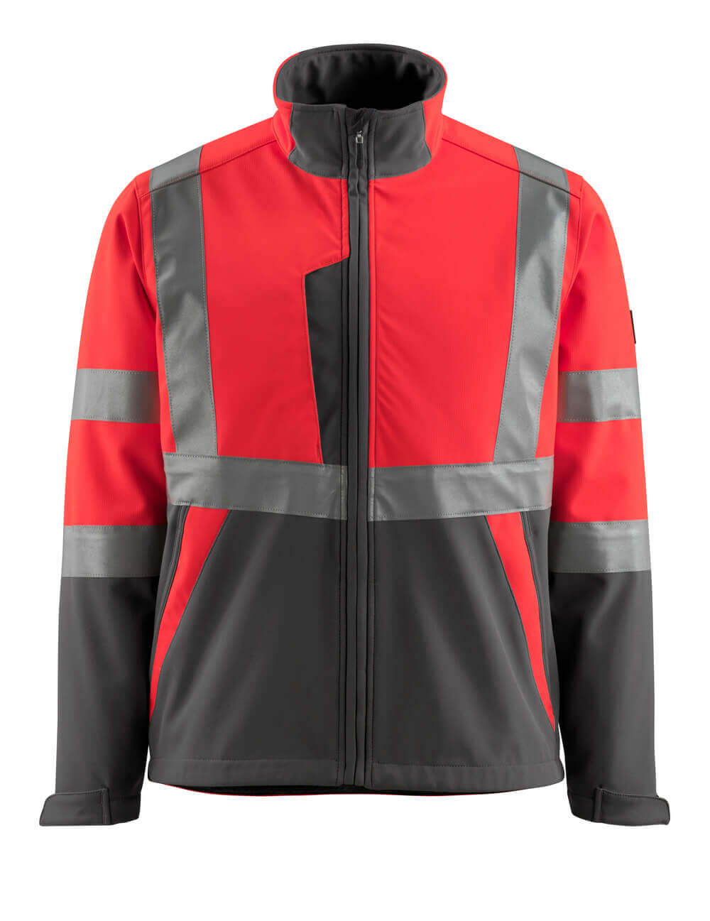 MASCOT SAFE LIGHT Softshell Jacke - Hi-vis Rot/Dunkelanthrazit