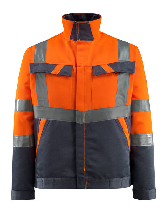 MASCOT SAFE LIGHT Jacke - Hi-vis Orange/Schwarzblau