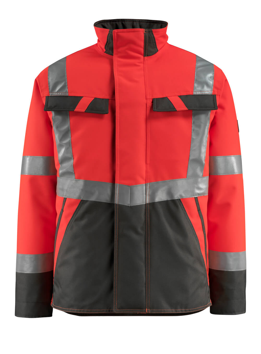 MASCOT SAFE LIGHT Winterjacke - Hi-vis Rot/Dunkelanthrazit