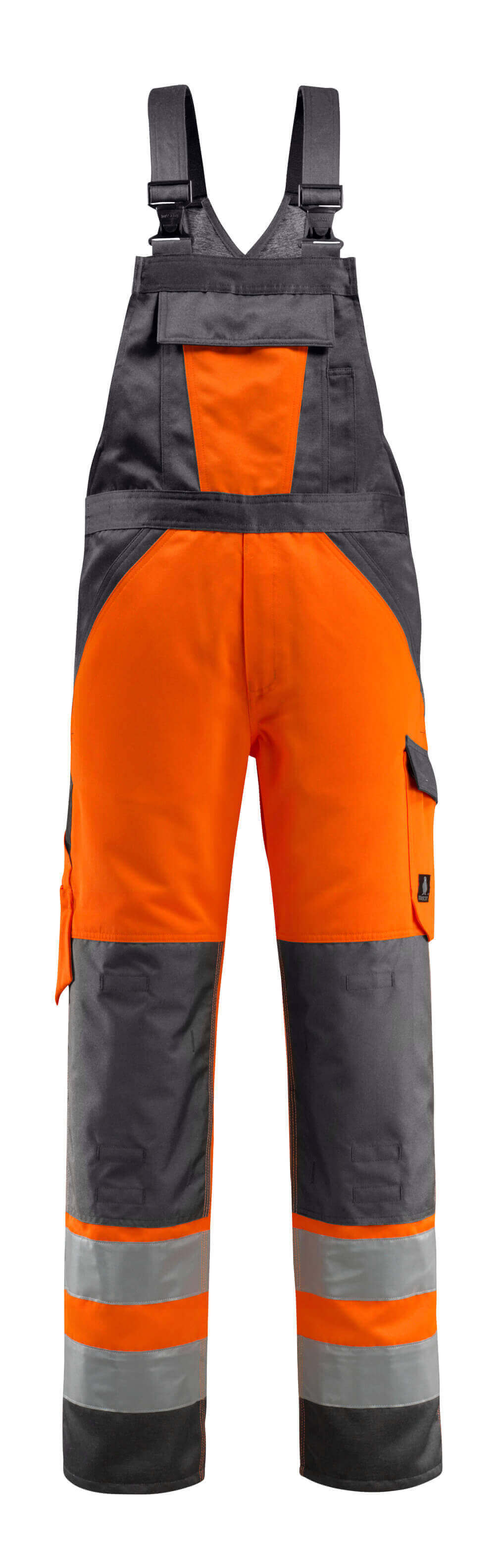 MASCOT SAFE LIGHT Latzhose mit Knietaschen - Hi-vis Orange/Dunkelanthrazit