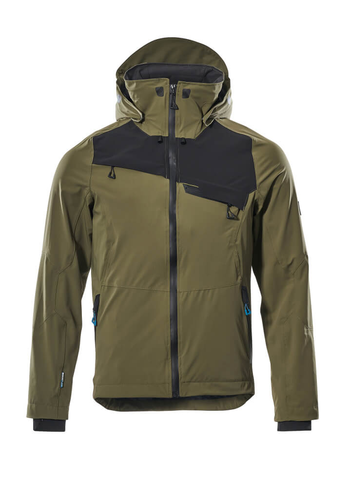 MASCOT ADVANCED Hard Shell Jacke - Moosgrün/Schwarz
