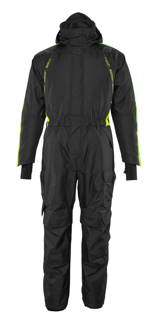 MASCOT HARDWEAR Winteroverall - Schwarz/Hi-vis Gelb