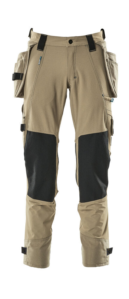 MASCOT ADVANCED Hose mit Hängetaschen - Hellkhaki