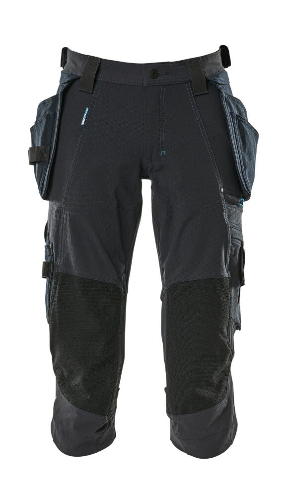 MASCOT ADVANCED Dreiviertel-Hose mit Hängetaschen - Schwarzblau