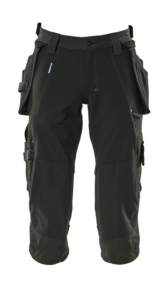 MASCOT ADVANCED Dreiviertel-Hose mit Hängetaschen - Schwarz