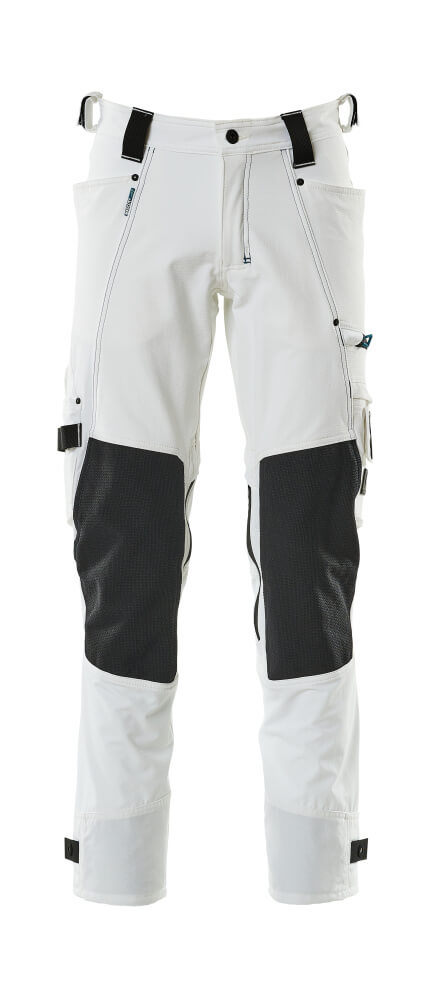 MASCOT ADVANCED Hose mit Knietaschen - Weiß