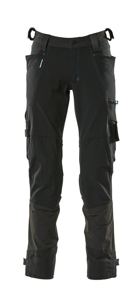 MASCOT ADVANCED Hose mit Knietaschen - Schwarz