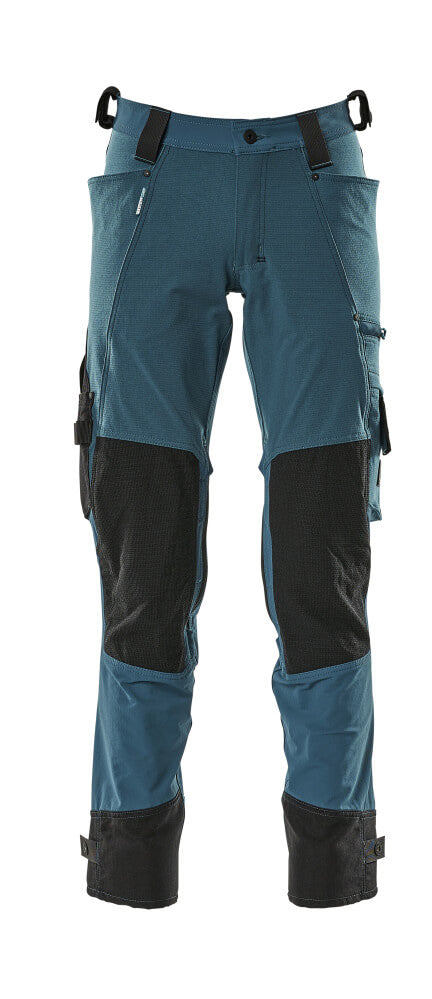 MASCOT ADVANCED Hose mit Knietaschen - Dunkelpetroleum