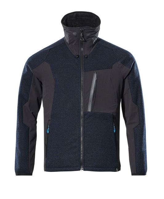 MASCOT ADVANCED Strickjacke mit Reißverschluss - Schwarzblau/Schwarz