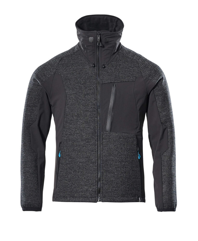 MASCOT ADVANCED Strickjacke mit Reißverschluss - Schwarz