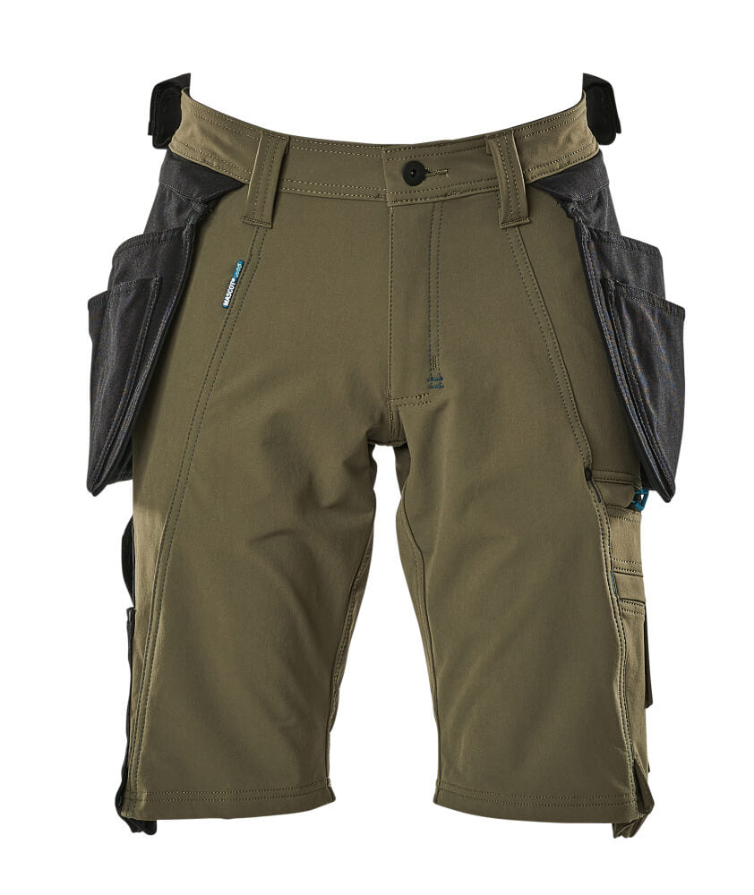MASCOT ADVANCED Shorts mit Hängetaschen - Moosgrün