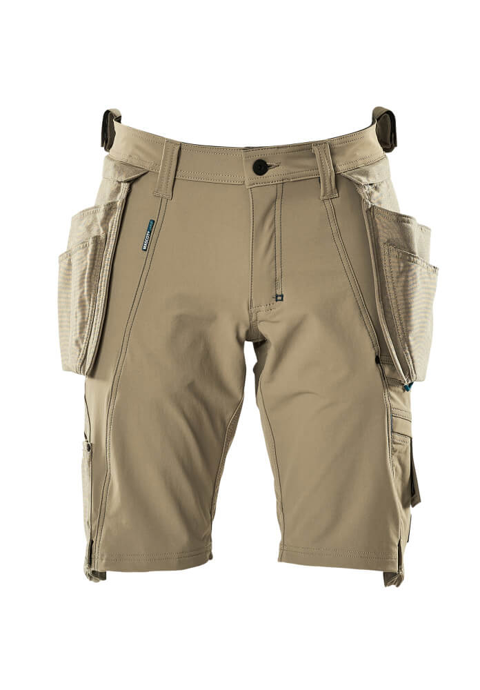 MASCOT ADVANCED Shorts mit Hängetaschen - Hellkhaki