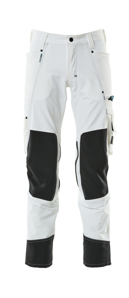 MASCOT ADVANCED Hose mit Knietaschen - Weiß