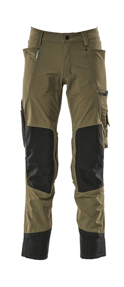 MASCOT ADVANCED Hose mit Knietaschen - Moosgrün