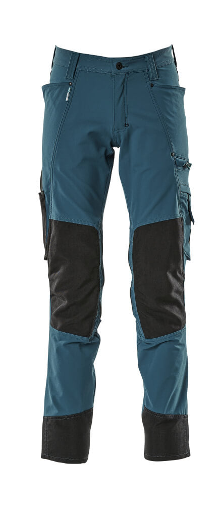 MASCOT ADVANCED Hose mit Knietaschen - Dunkelpetroleum
