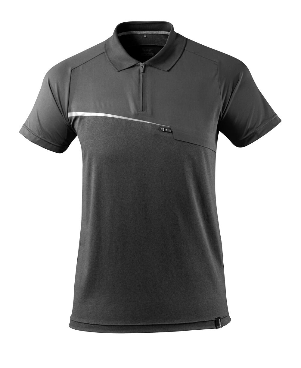 MASCOT ADVANCED Polo-Shirt mit Brusttasche - Dunkelanthrazit