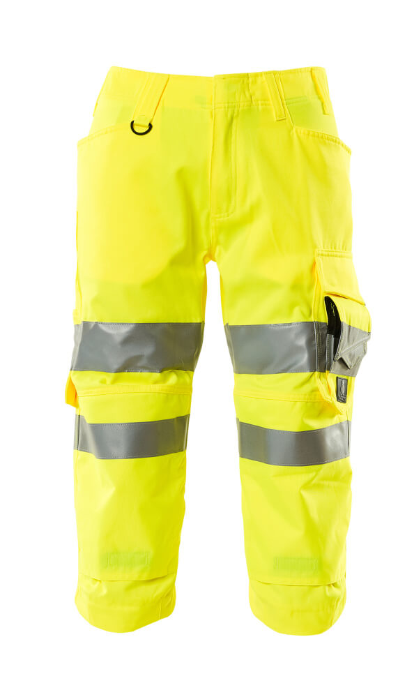 MASCOT SAFE SUPREME Dreiviertel-Hose mit Knietaschen - Hi-vis Gelb