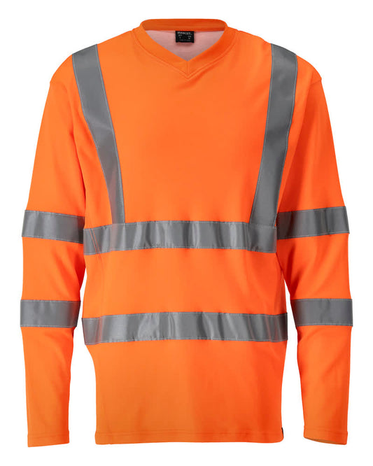 MASCOT SAFE CLASSIC T-Shirt, Langarm - Hi-vis Orange