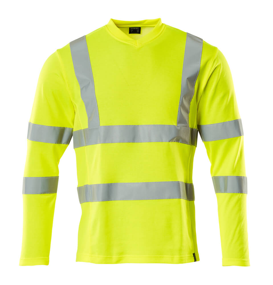 MASCOT SAFE CLASSIC T-Shirt, Langarm - Hi-vis Gelb