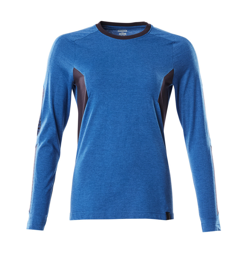 MASCOT ACCELERATE T-Shirt, Langarm - Azurblau/Schwarzblau