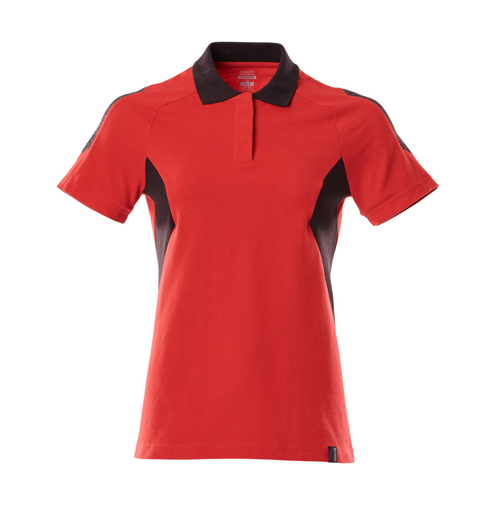 MASCOT ACCELERATE Polo-Shirt - Verkehrsrot/Schwarz