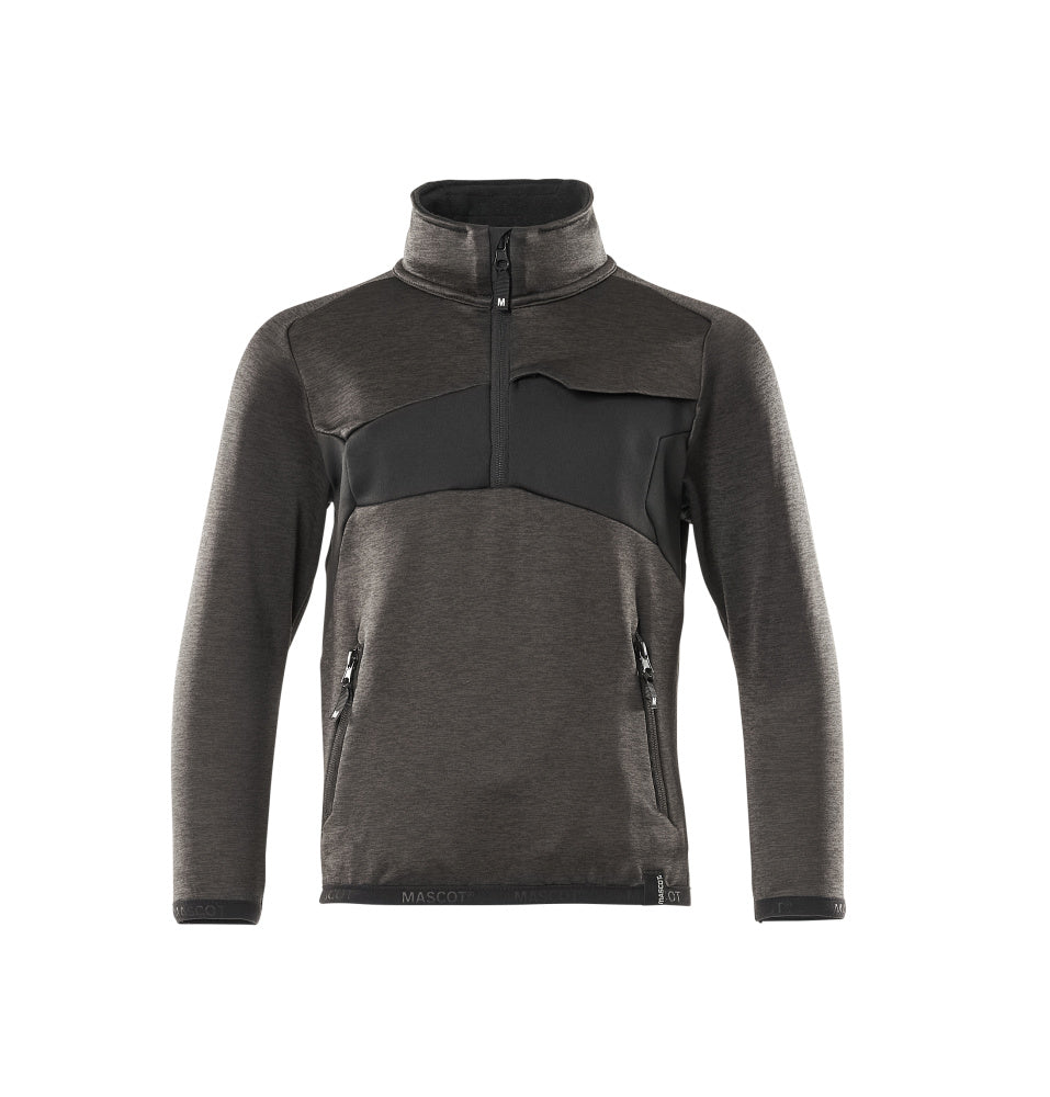 MASCOT ACCELERATE Fleecepullover für Kinder - Dunkelanthrazit/Schwarz