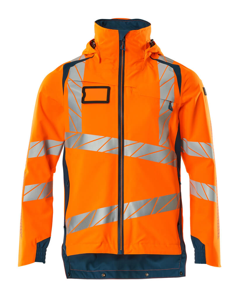 MASCOT ACCELERATE SAFE Hard Shell Jacke - Hi-vis Orange/Dunkelpetroleum