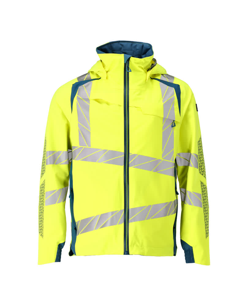 MASCOT ACCELERATE SAFE Hard Shell Jacke - Hi-vis Gelb/Dunkelpetroleum