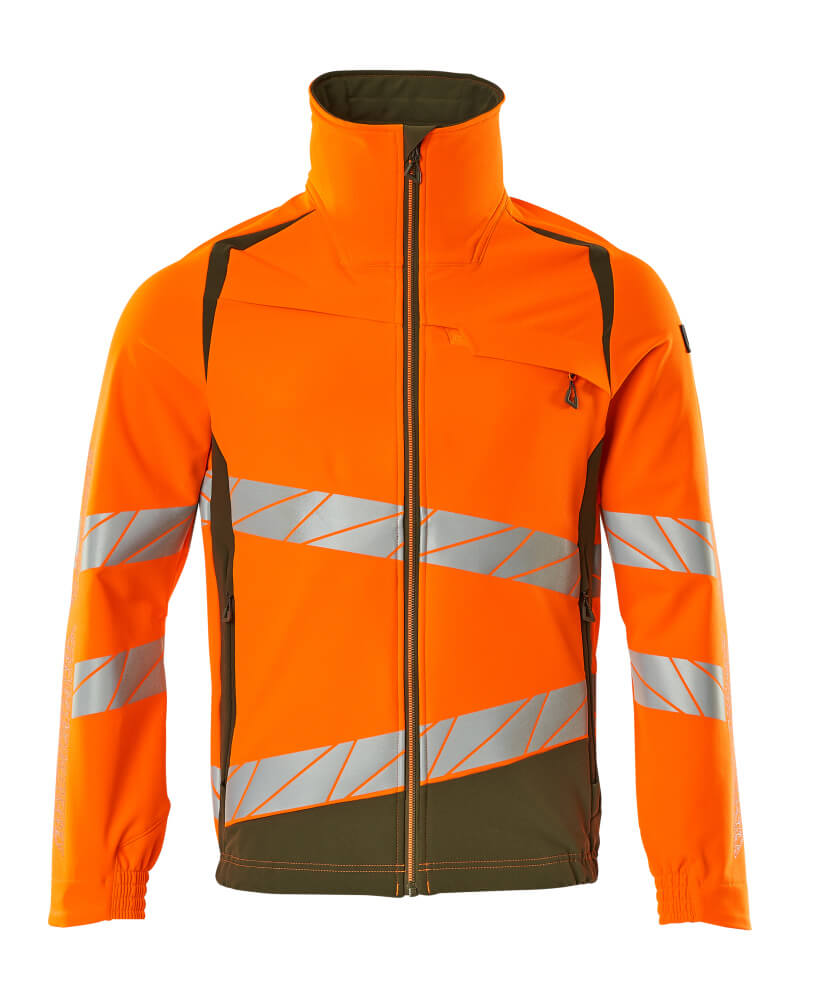 MASCOT ACCELERATE SAFE Jacke - Hi-vis Orange/Moosgrün