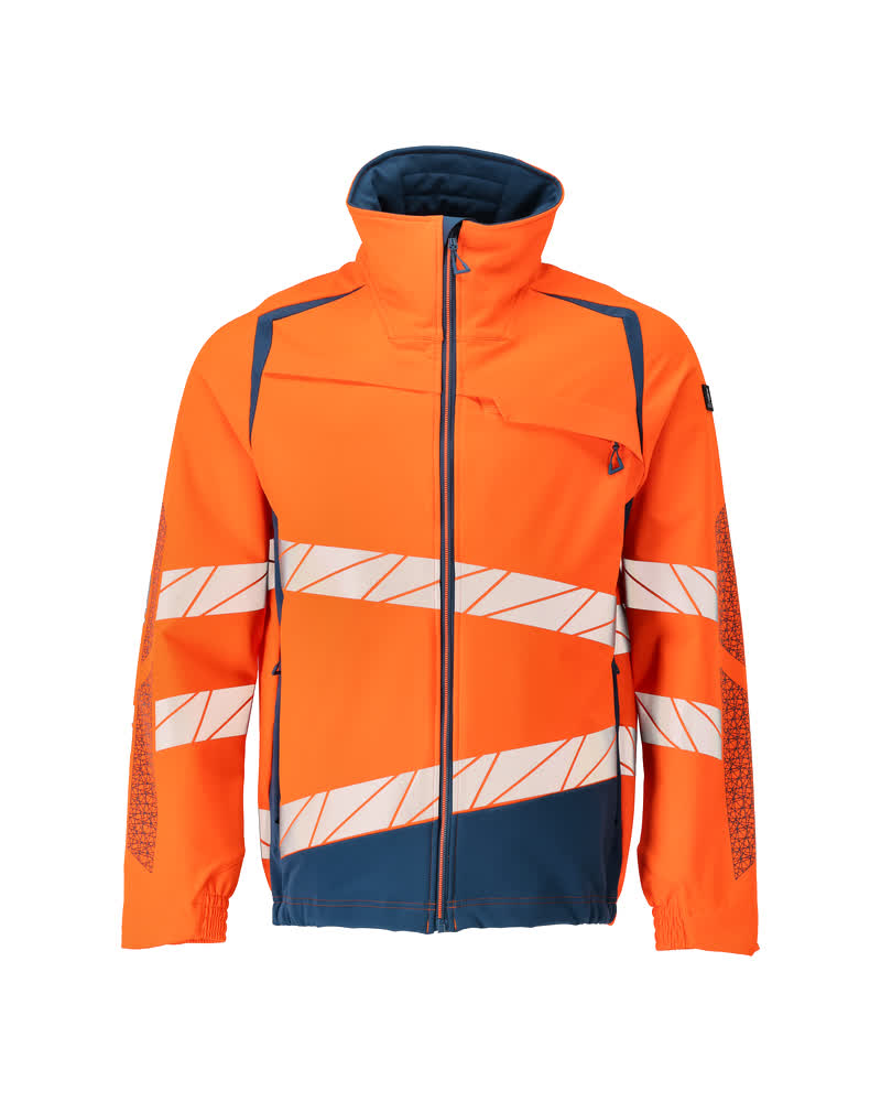 MASCOT ACCELERATE SAFE Jacke - Hi-vis Orange/Dunkelpetroleum