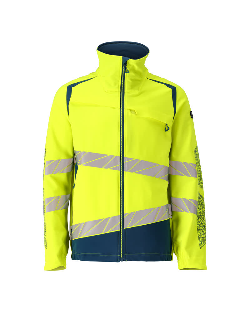 MASCOT ACCELERATE SAFE Jacke - Hi-vis Gelb/Dunkelpetroleum