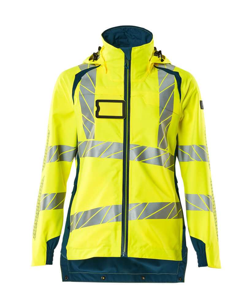 MASCOT ACCELERATE SAFE Hard Shell Jacke - Hi-vis Gelb/Dunkelpetroleum