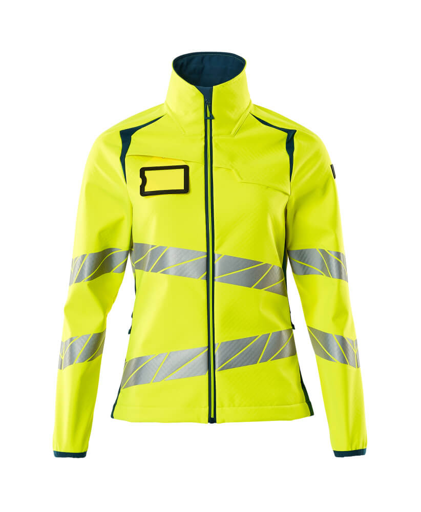 MASCOT ACCELERATE SAFE Softshell Jacke - Hi-vis Gelb/Dunkelpetroleum