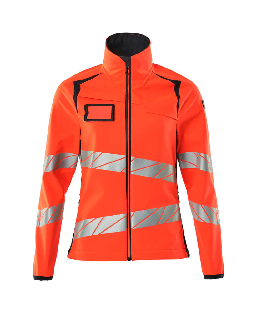 MASCOT ACCELERATE SAFE Softshell Jacke - Hi-vis Rot/Schwarzblau