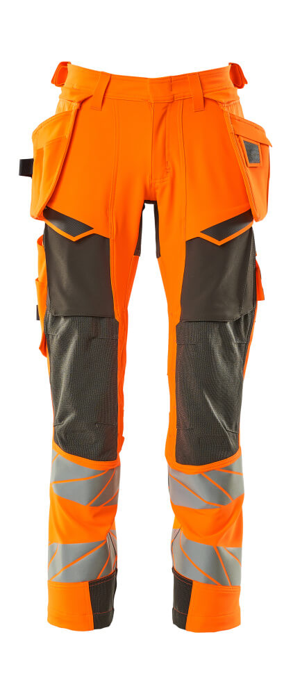 MASCOT ACCELERATE SAFE Hose mit Hängetaschen - Hi-vis Orange/Dunkelanthrazit