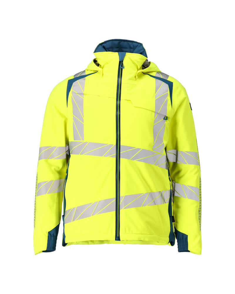 MASCOT ACCELERATE SAFE Winterjacke - Hi-vis Gelb/Dunkelpetroleum