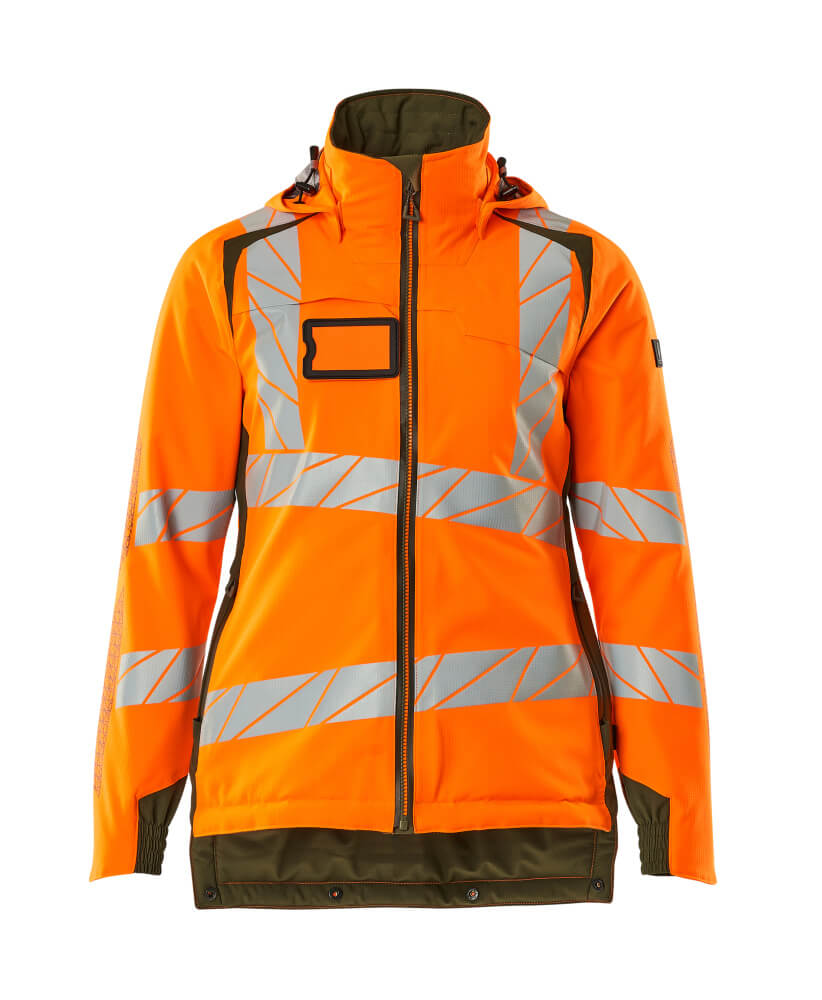 MASCOT ACCELERATE SAFE Winterjacke - Hi-vis Orange/Moosgrün
