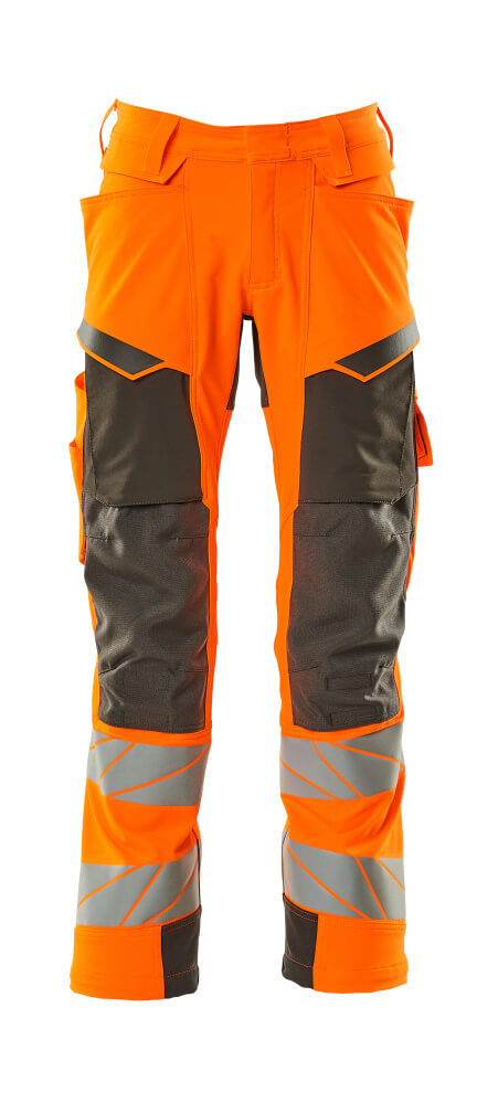 MASCOT ACCELERATE SAFE Hose mit Knietaschen - Hi-vis Orange/Dunkelanthrazit
