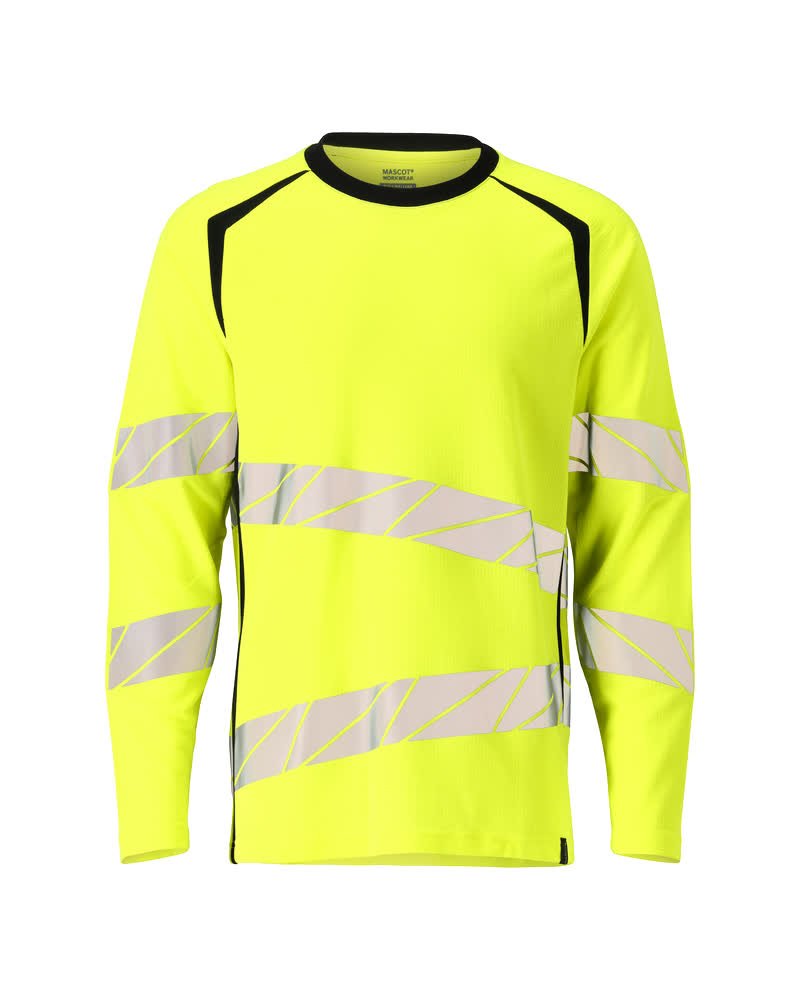 MASCOT ACCELERATE SAFE T-Shirt, Langarm - Hi-vis Gelb/Schwarz